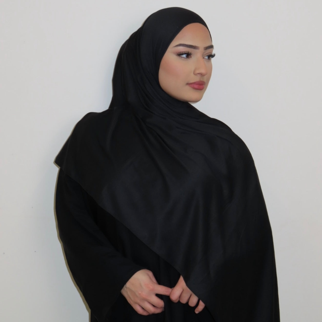 Black Premium Jersey Hijab