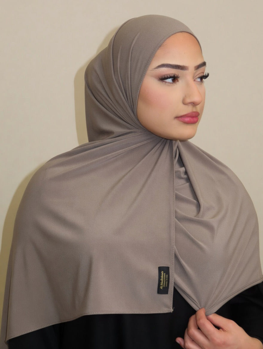 Ramal taupe Premium Jersey Hijab