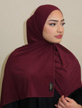 Khamri Maroon Premium Jersey Hijab