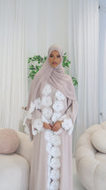The Dantil Pearl Abaya - 3 piece set