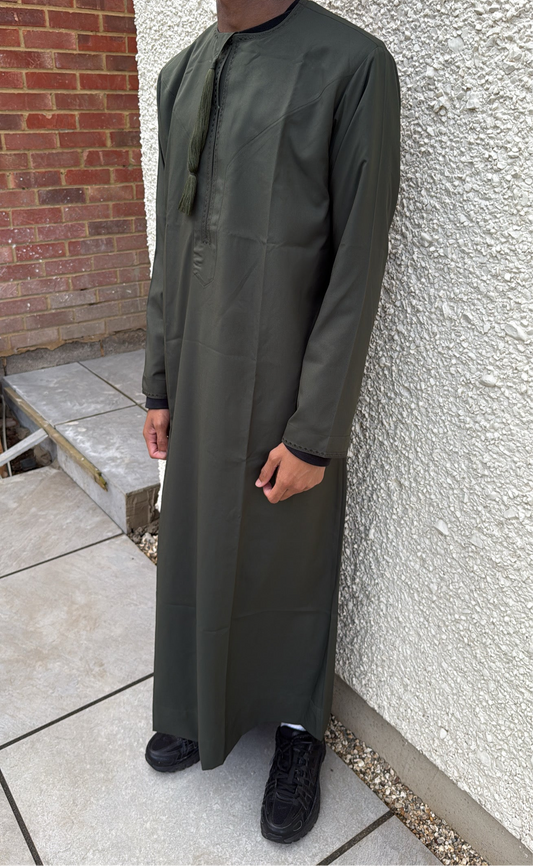 Forest Green Omani thobe