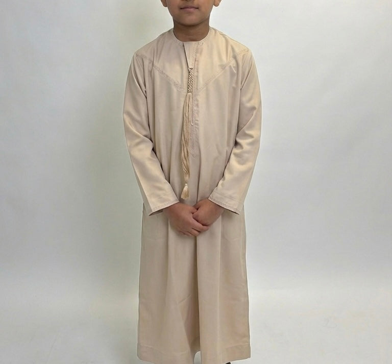 Kids Tan Emirati thobe