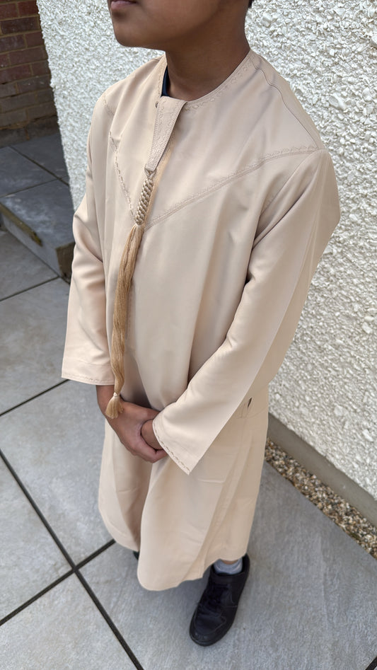 Kids Tan Emirati thobe